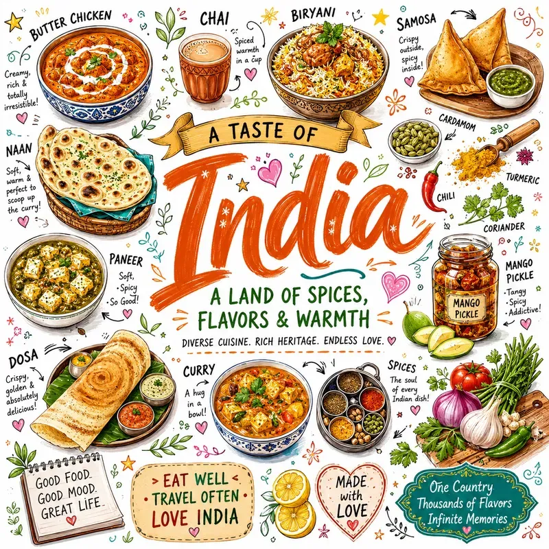 Global Street Food Doodles