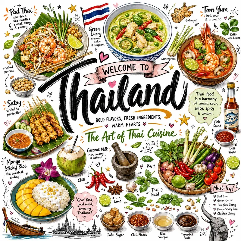 Global Street Food Doodles