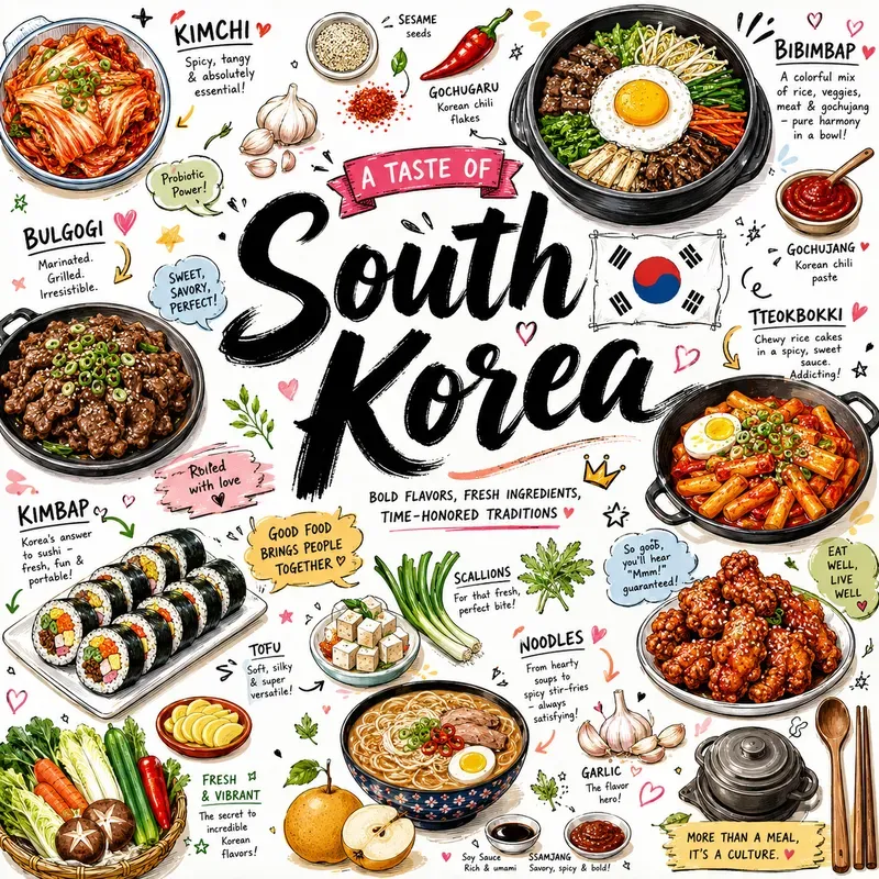 Global Street Food Doodles