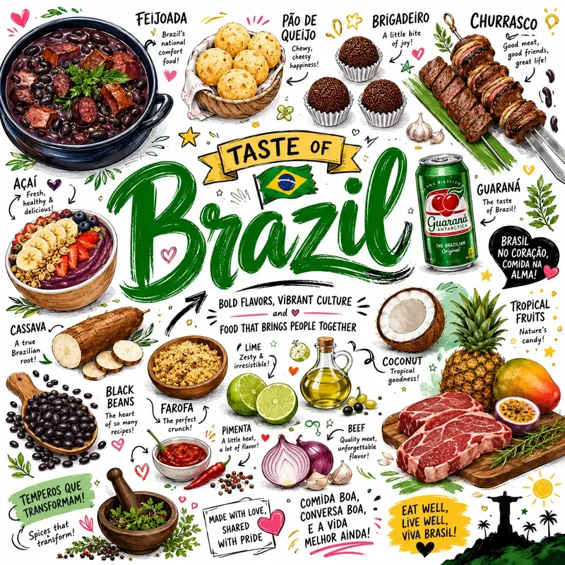Global Street Food Doodles
