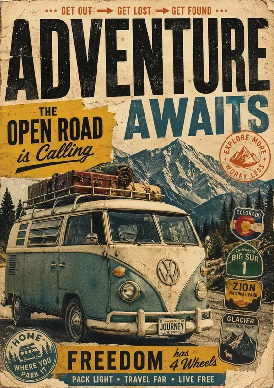 Retro Heritage Poster Collections