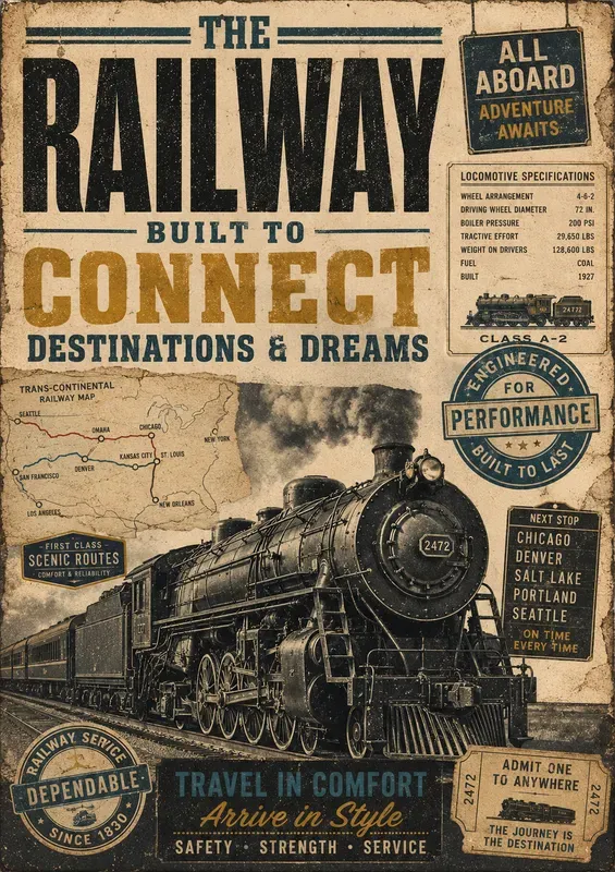 Retro Heritage Poster Collections