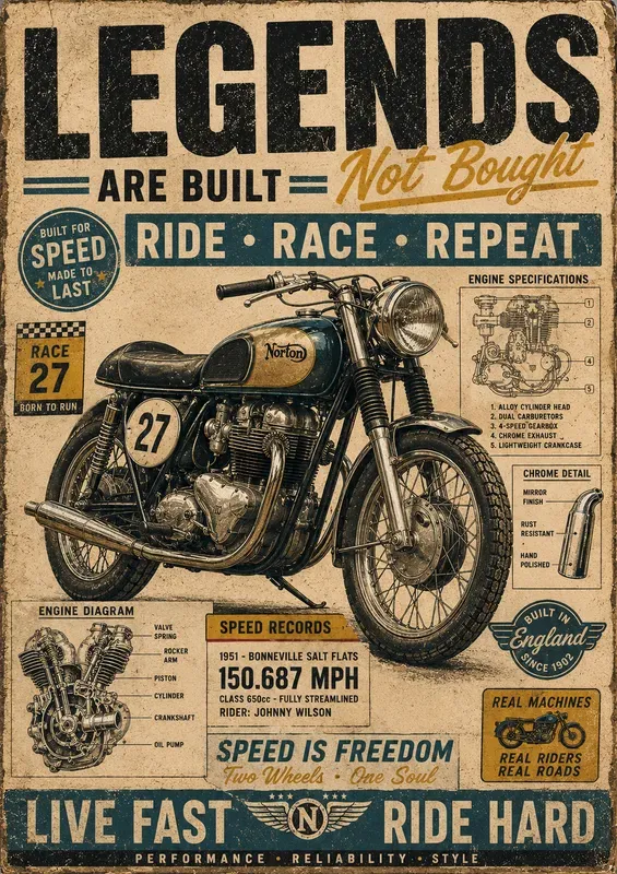 Retro Heritage Poster Collections