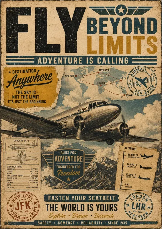 Retro Heritage Poster Collections
