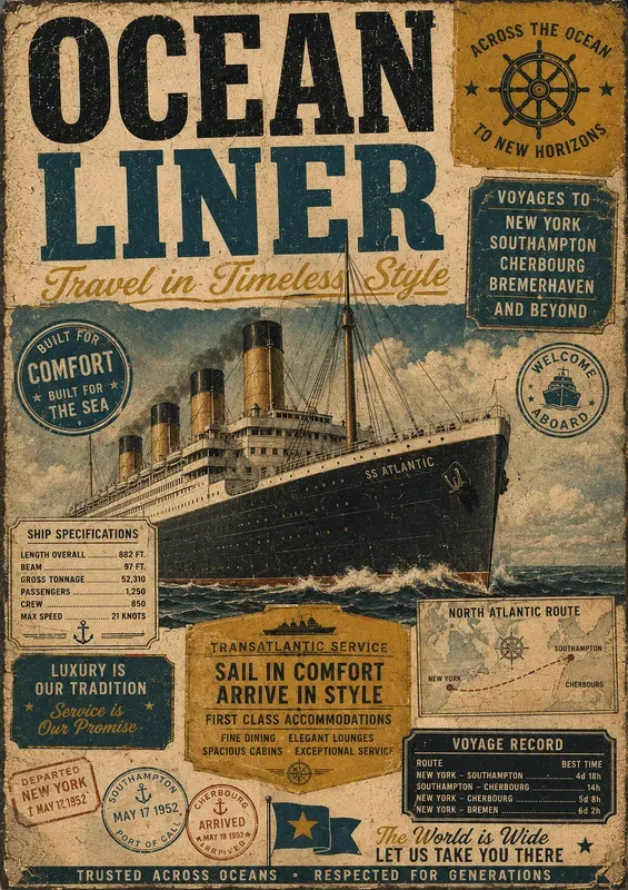 Retro Heritage Poster Collections