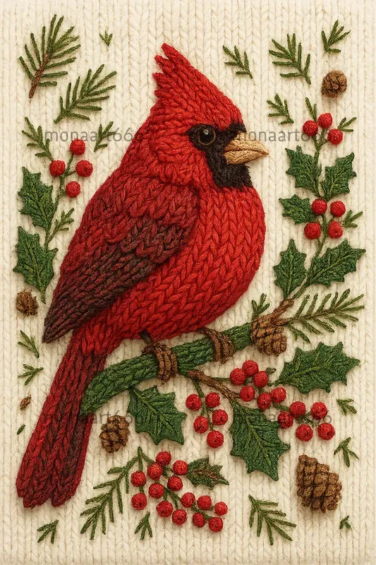 Cozy Knitted Christmas Tapestries