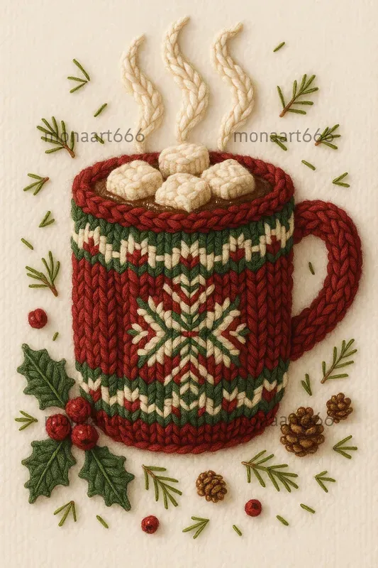 Cozy Knitted Christmas Tapestries