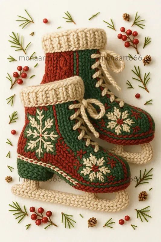 Cozy Knitted Christmas Tapestries
