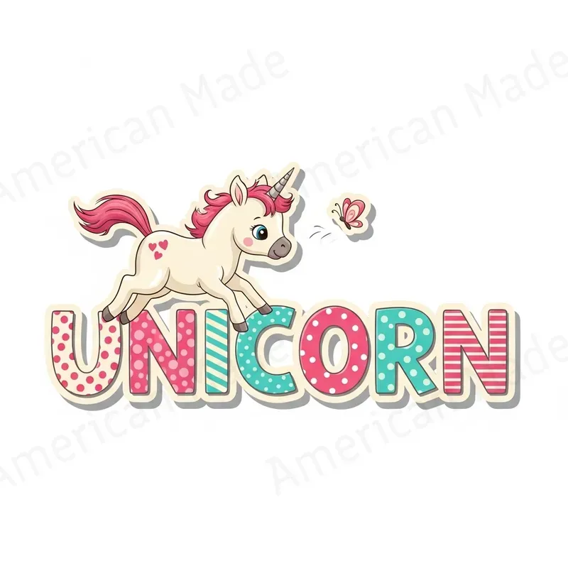 Illustrated Animal Text Stickers