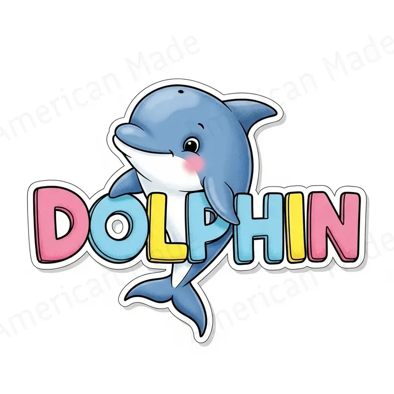 Illustrated Animal Text Stickers