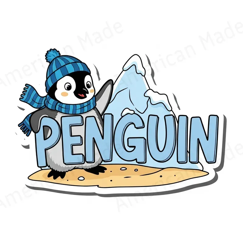 Illustrated Animal Text Stickers
