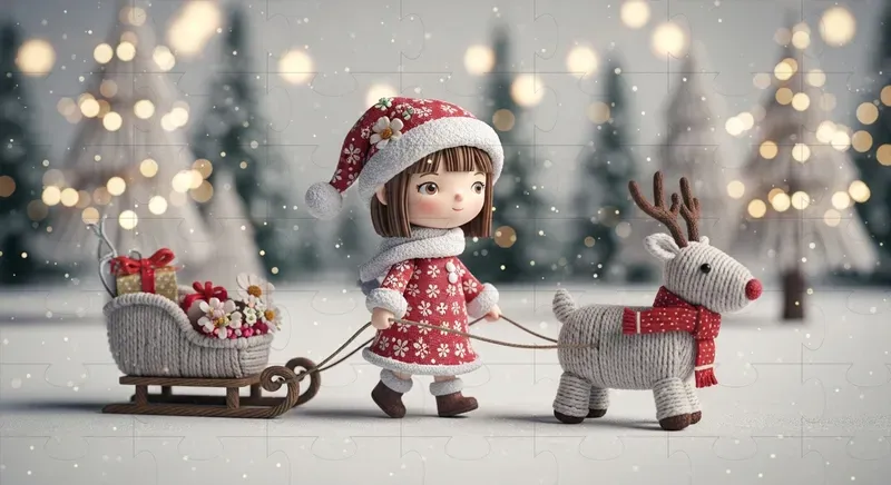Cozy Semichibi Christmas Characters