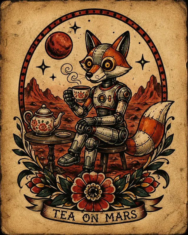 Surreal Vintage Tattoo Flashes