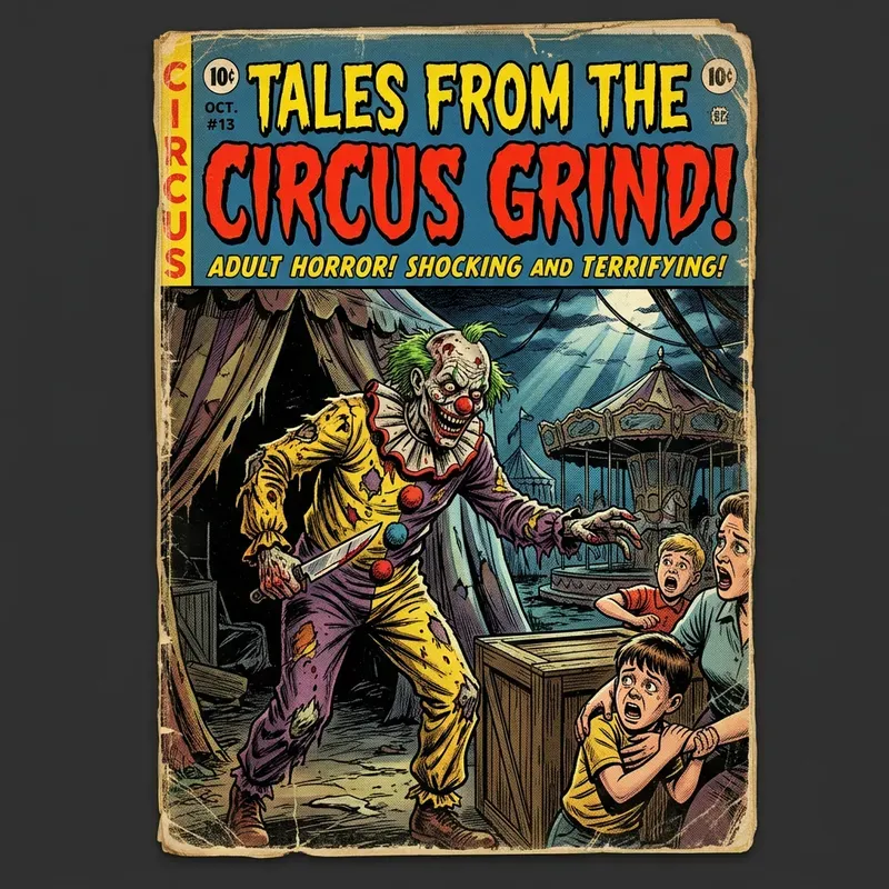 Vintage Horror Comic Cover Generator