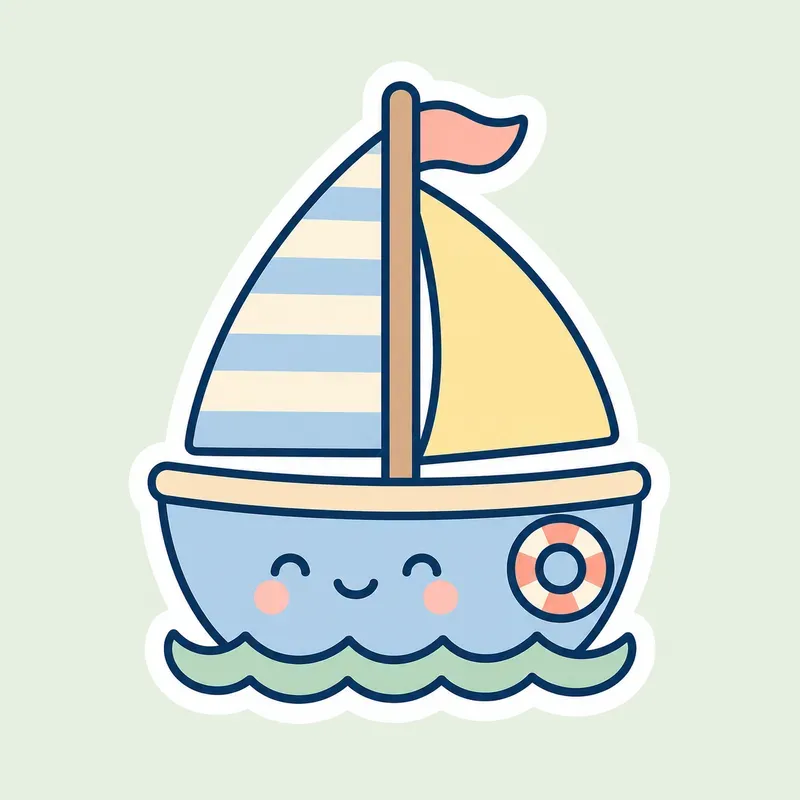 Minimal Kawaii Sticker Generator Premis