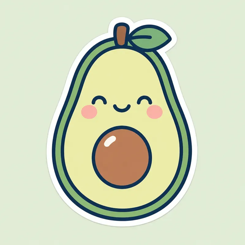 Minimal Kawaii Sticker Generator Premis