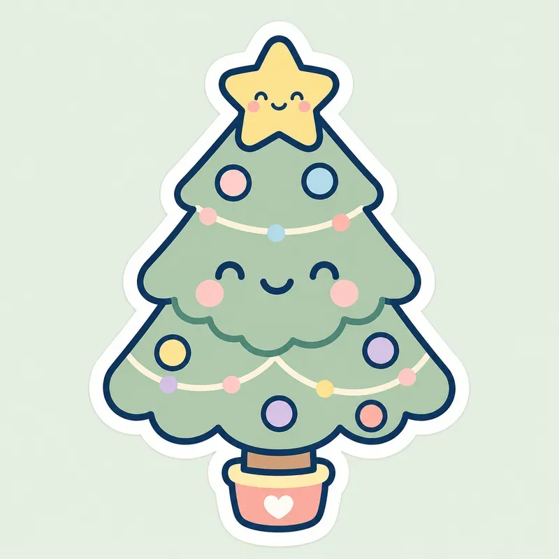 Minimal Kawaii Sticker Generator Premis