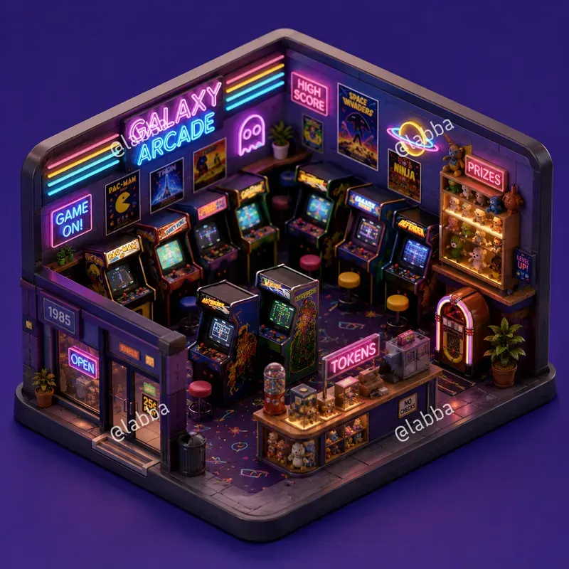 3D Isometric Diorama Concepts