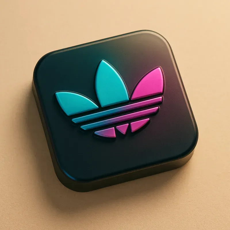 3D Glossy Brand Icons