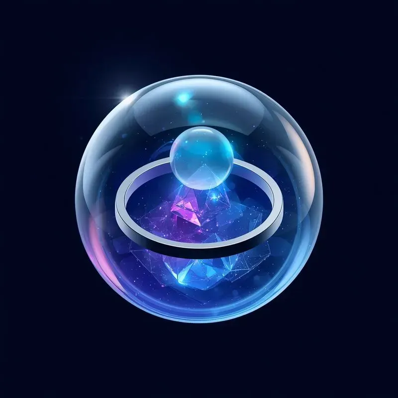 3D Holographic Orbs Data Crystals