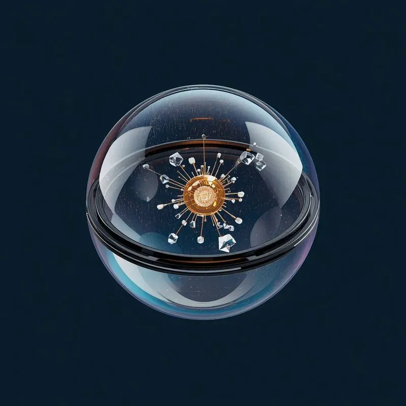 3D Holographic Orbs Data Crystals