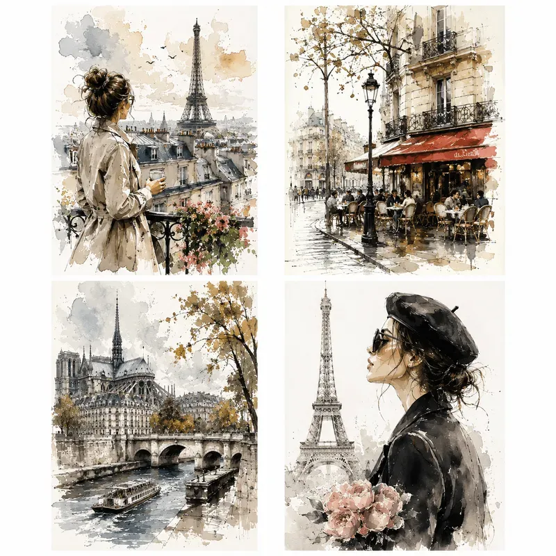 Editorial Ink Watercolors