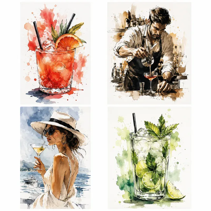 Editorial Ink Watercolors