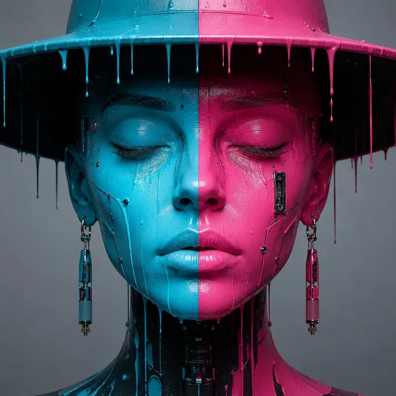 Dual Melt Portrait Style