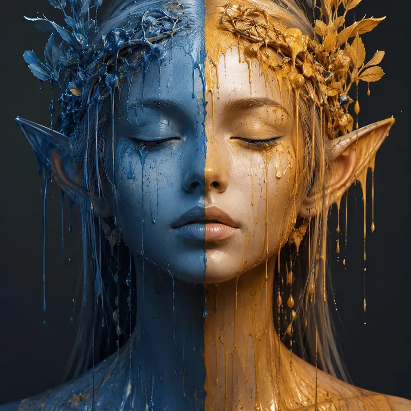 Dual Melt Portrait Style