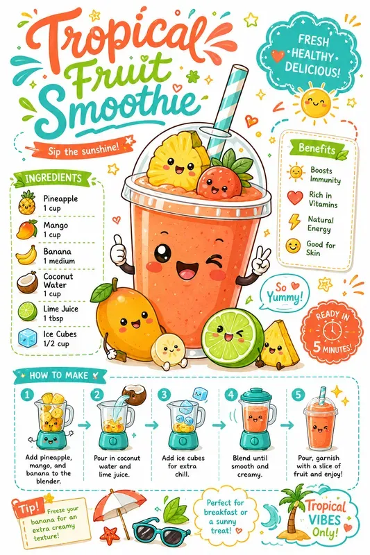 Cute Kawaii Recipe Posters