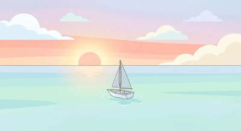 Minimalist Pastel Scene Illustrations