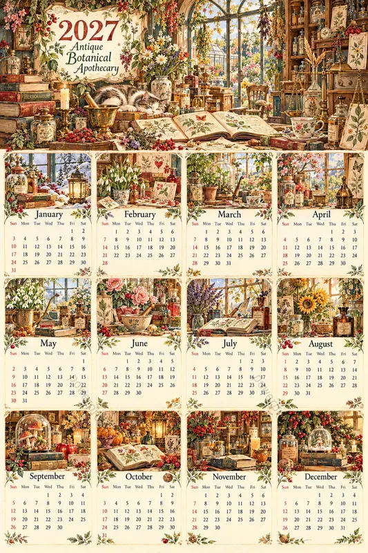 Whimsical 2027 Calendars