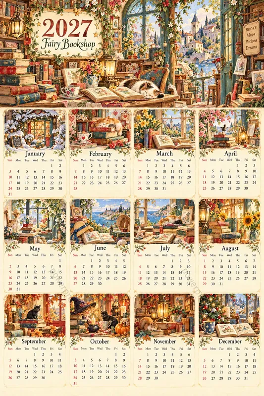 Whimsical 2027 Calendars