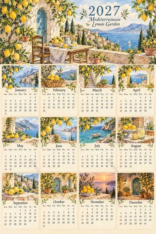 Whimsical 2027 Calendars