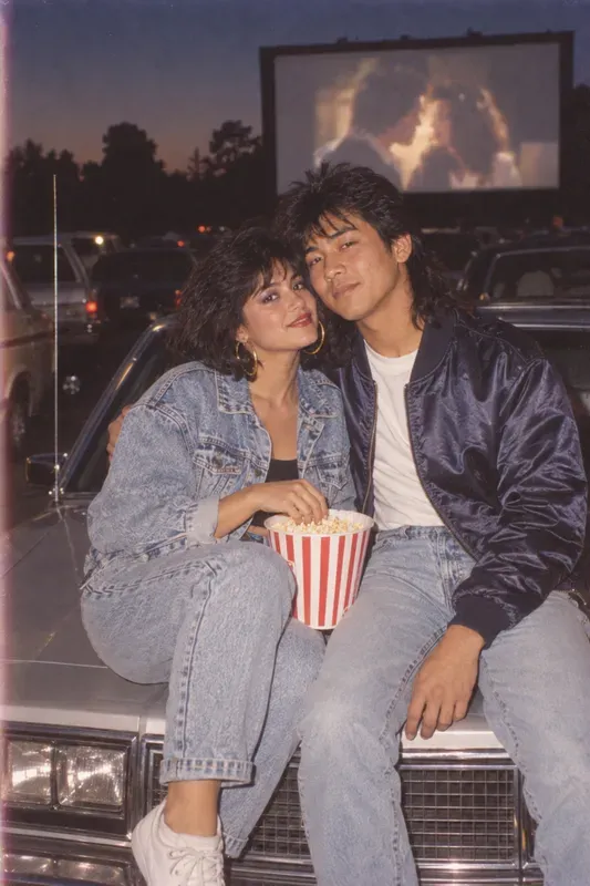 80s Couple Date Night Photos