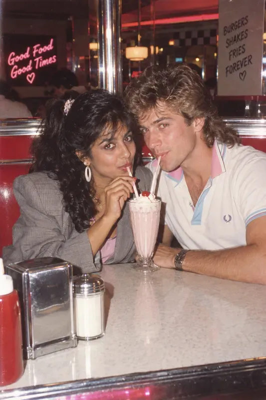 80s Couple Date Night Photos