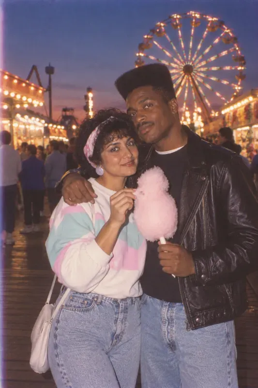 80s Couple Date Night Photos