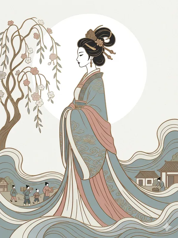 Oriental Silk Graphic Art Templates