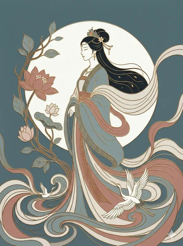 Oriental Silk Graphic Art Templates