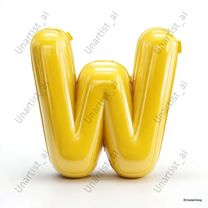 3D Soft Balloon Letters
