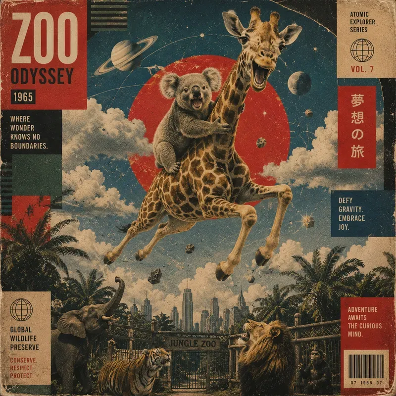 Newspaper Exotic Animal Landscapes