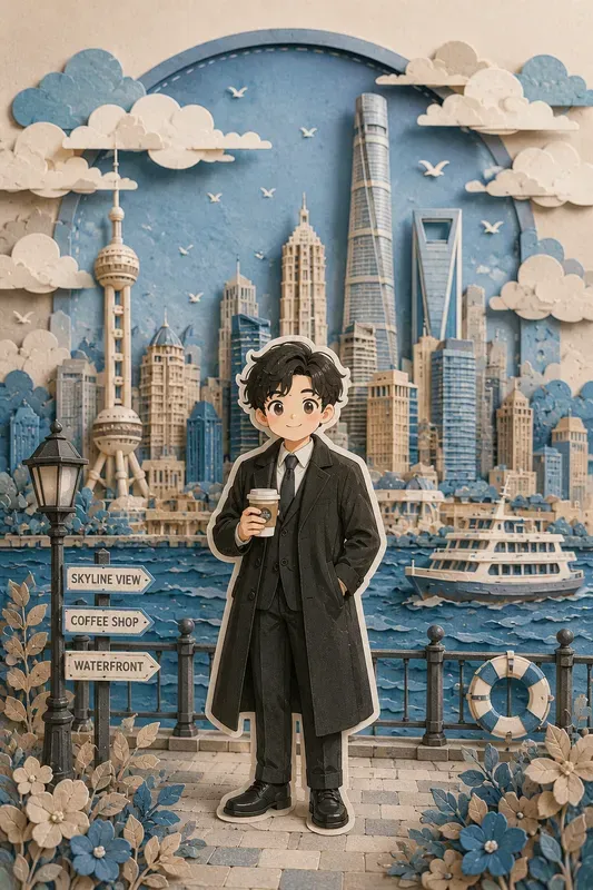 Cute Paper Diorama Travel Scenes