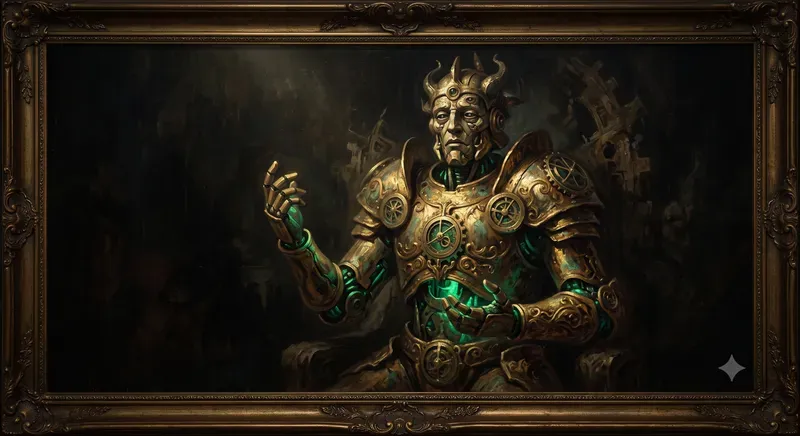 Baroque Chiaroscuro Oil Art