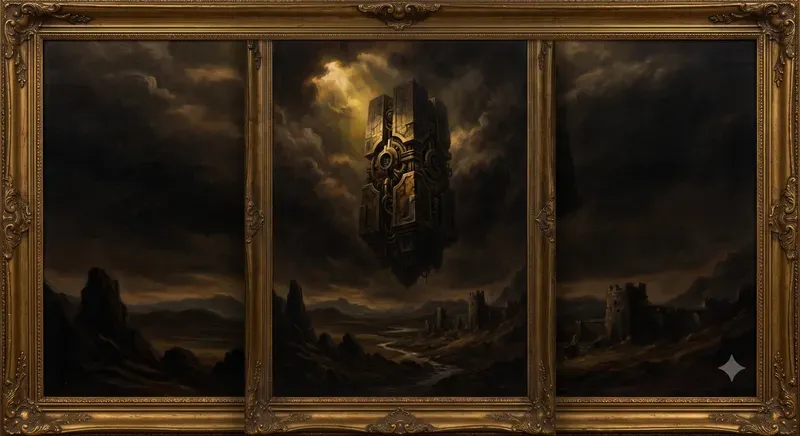 Baroque Chiaroscuro Oil Art