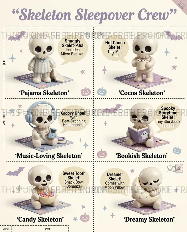 Cute Halloween Toy Catalog Pages