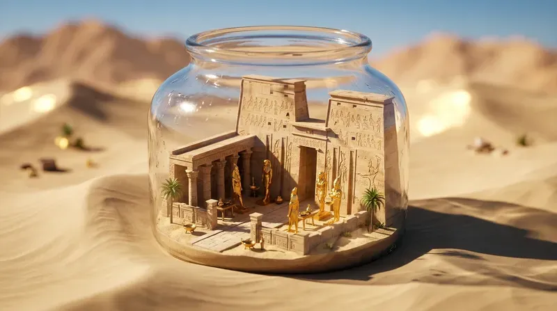 Isometric 3d Dioramas In Glass Jars
