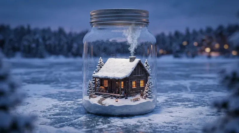 Isometric 3d Dioramas In Glass Jars