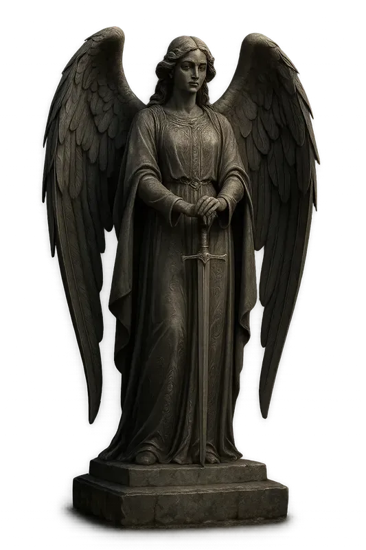 Gothic Angel Statues Transparent Png