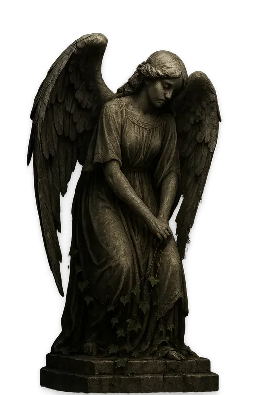 Gothic Angel Statues Transparent Png