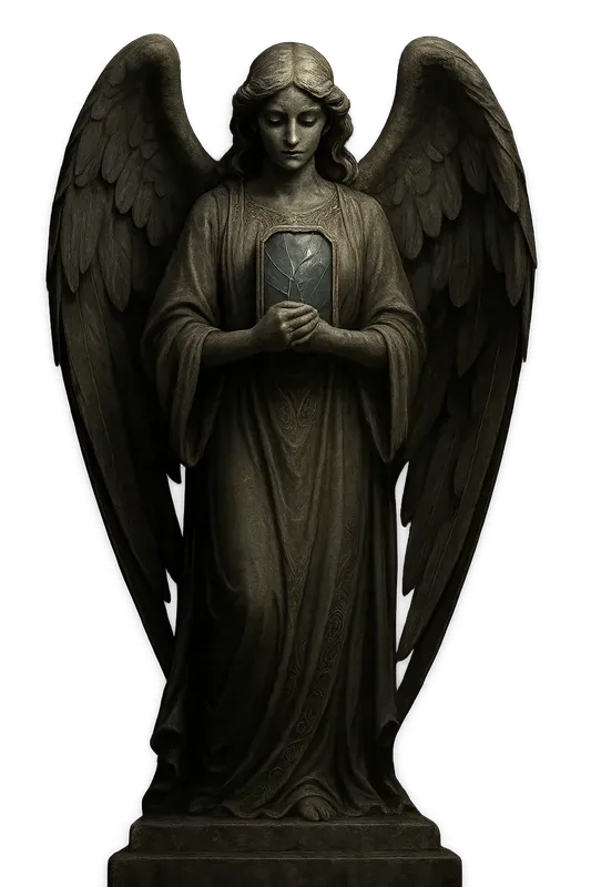 Gothic Angel Statues Transparent Png